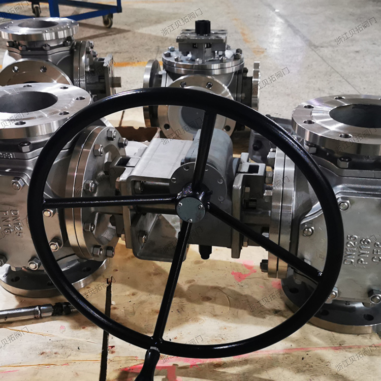 이중 삼통 볼 밸브